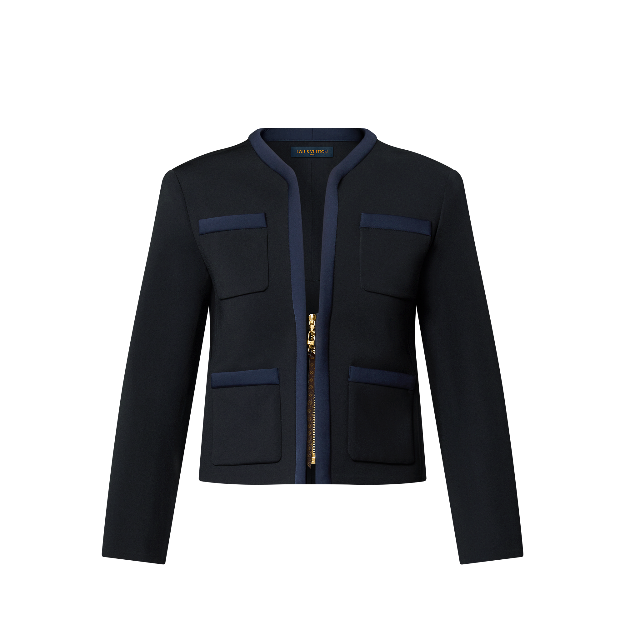 LOUIS VUITTON ブラック フリルジャケット　40 Coleção Ready-to-Wear de 40 para Mulher | LOUIS VUITTON ®